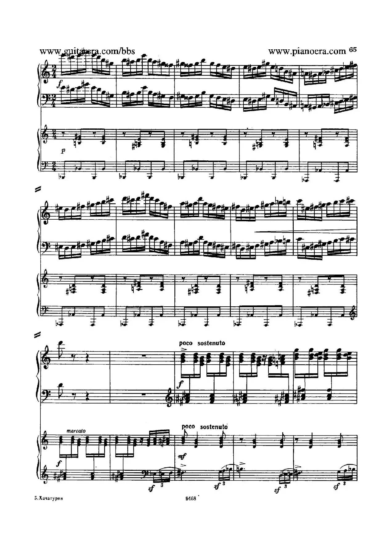 Piano Concerto in D-flat Major Op.37（降D大调钢琴协奏曲·Ⅲ·双钢琴）