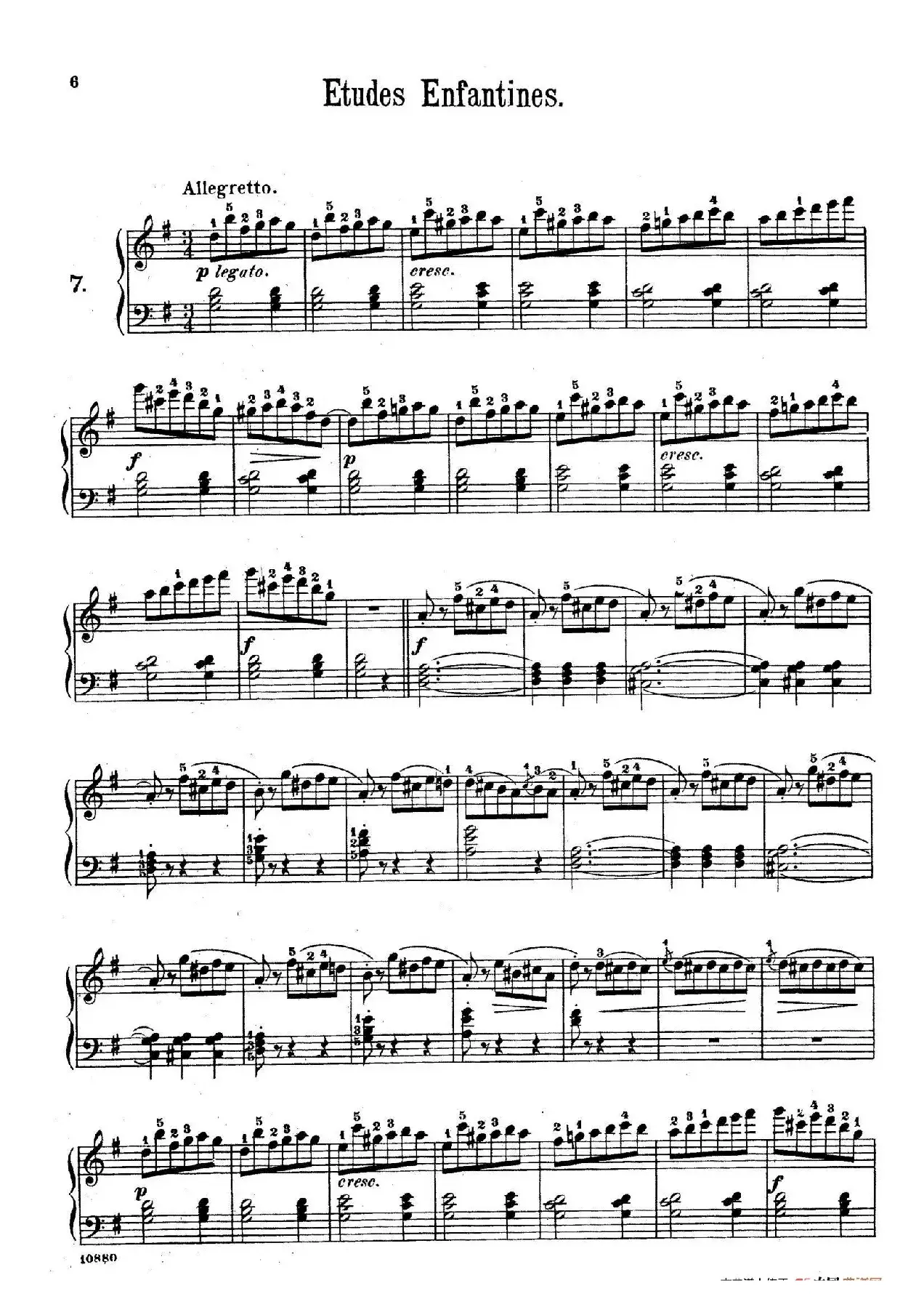 Etudes Enfantines Op.37（儿童钢琴练习曲 第7——10首）