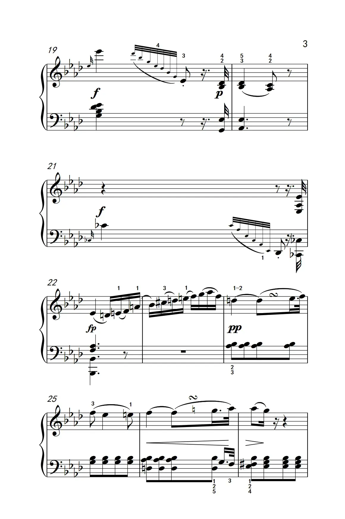 奏鸣曲 Opus 10 Nr.1 第二乐章（贝多芬奏鸣曲集 2）