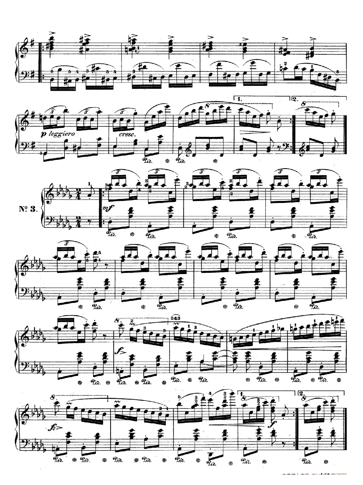 Trois Ecossaises Op.72-3 （3首埃科塞斯舞曲）