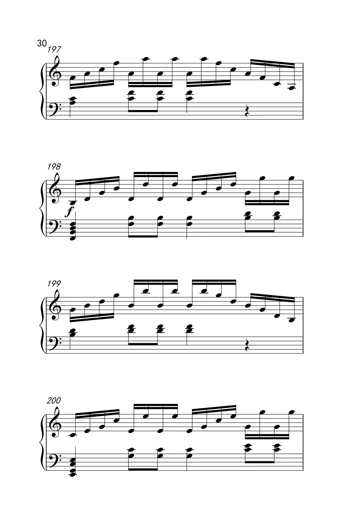 奏鸣曲 Opus 2 Nr.3 第一乐章（贝多芬奏鸣曲集 1）