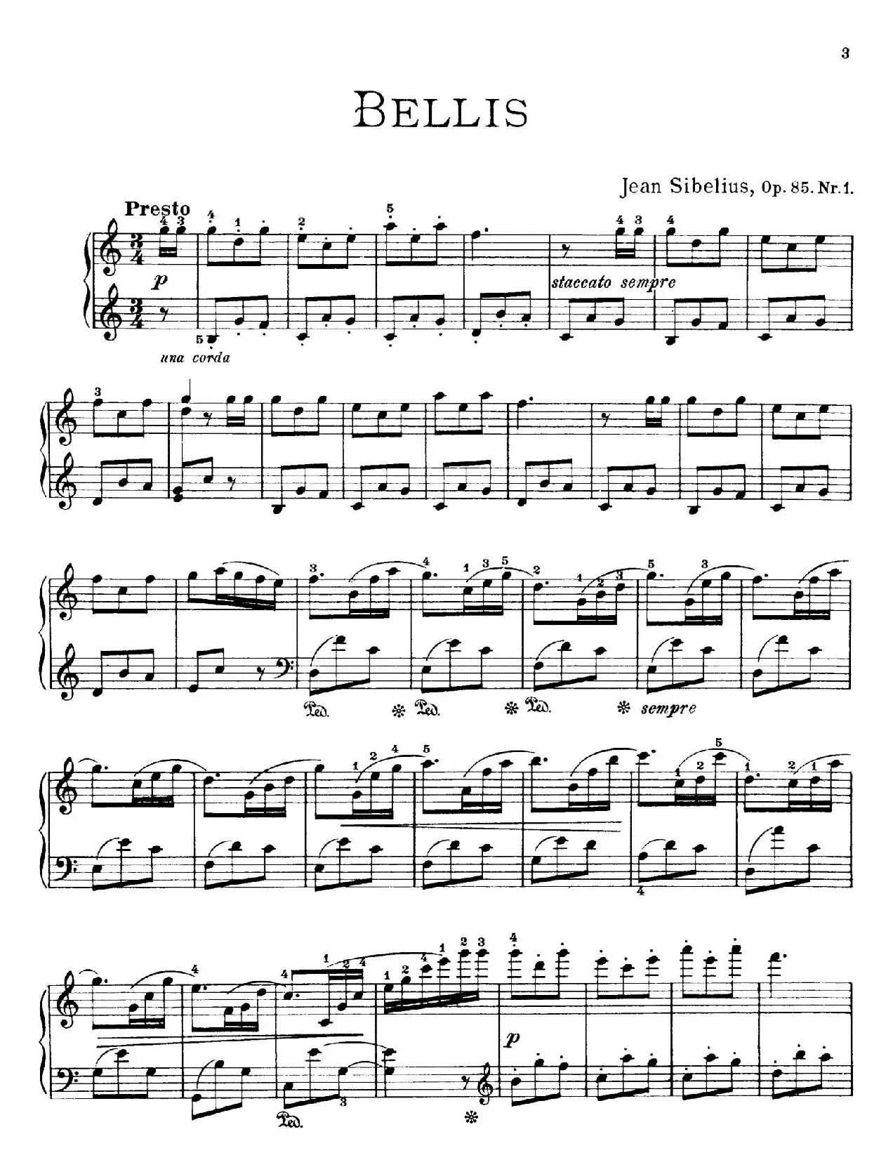 The Flowers（花之组曲）（Op.85.Nr.1-雏菊）