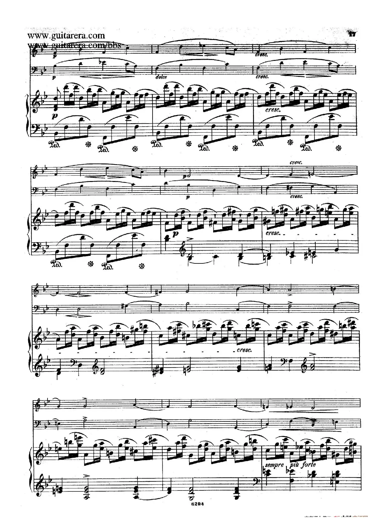 Piano Trio in g Minor Op.8（g小调钢琴三重奏）