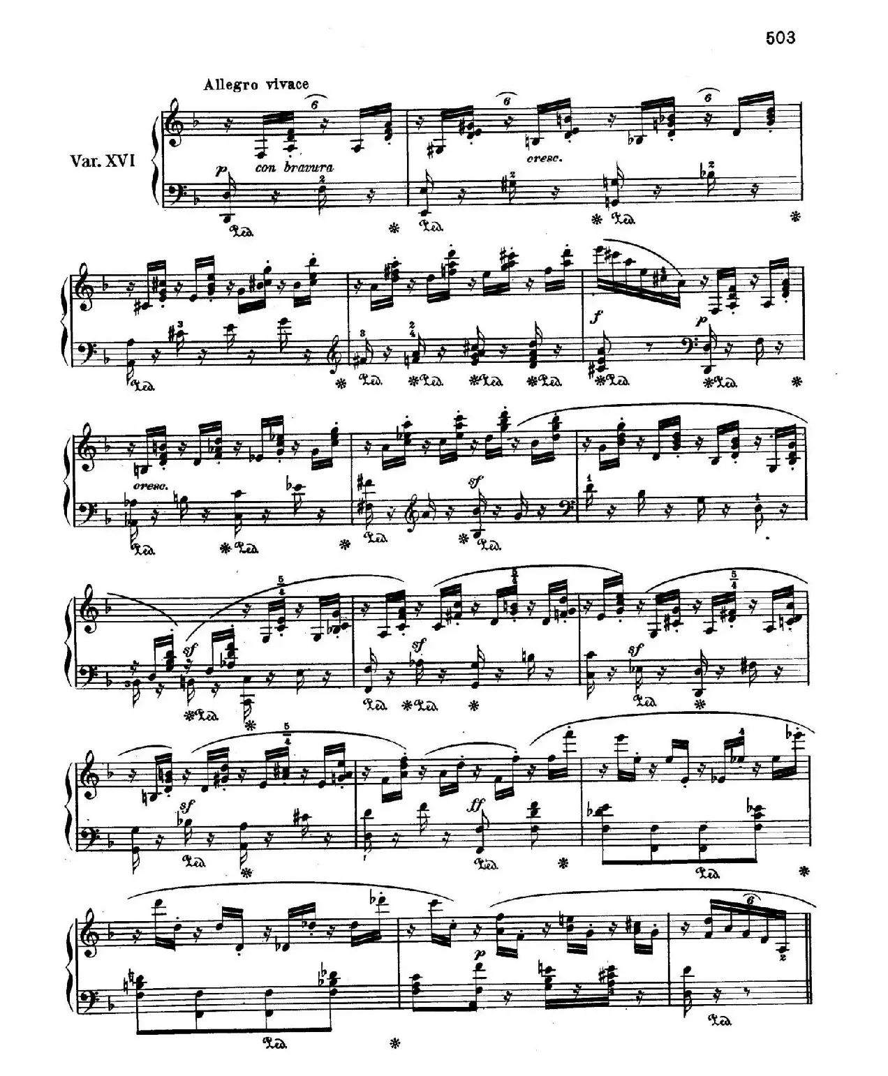 Variations Serieuses Op.54（d小调庄严变奏曲）