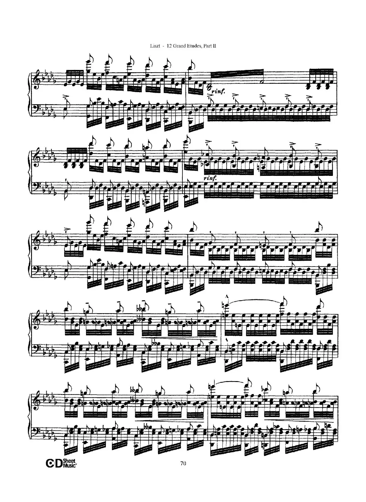 12 Grand Etudes S.137（12首华丽的练习曲·12）