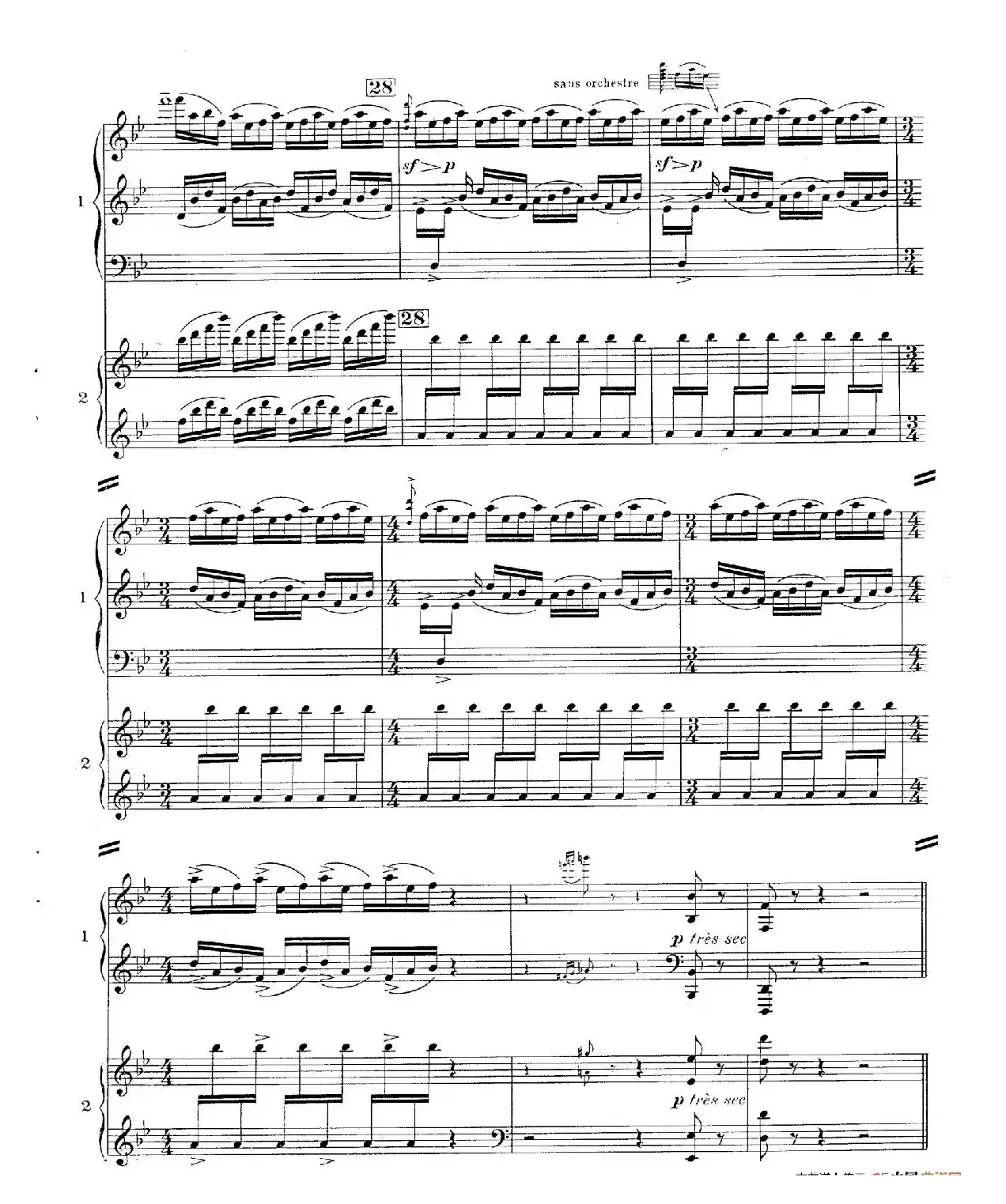 Concerto for 2 Pianos in d Minor（d小调双钢琴协奏曲· 第一乐章）