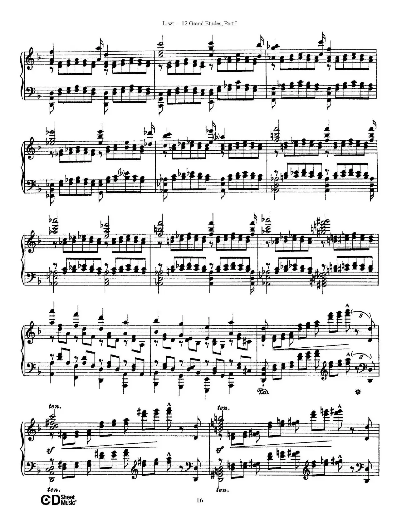 12 Grand Etudes S.137（12首华丽的练习曲·4）