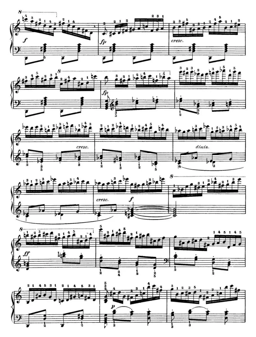 50首车尔尼Op.740钢琴手指灵巧技术练习曲（NO.16）