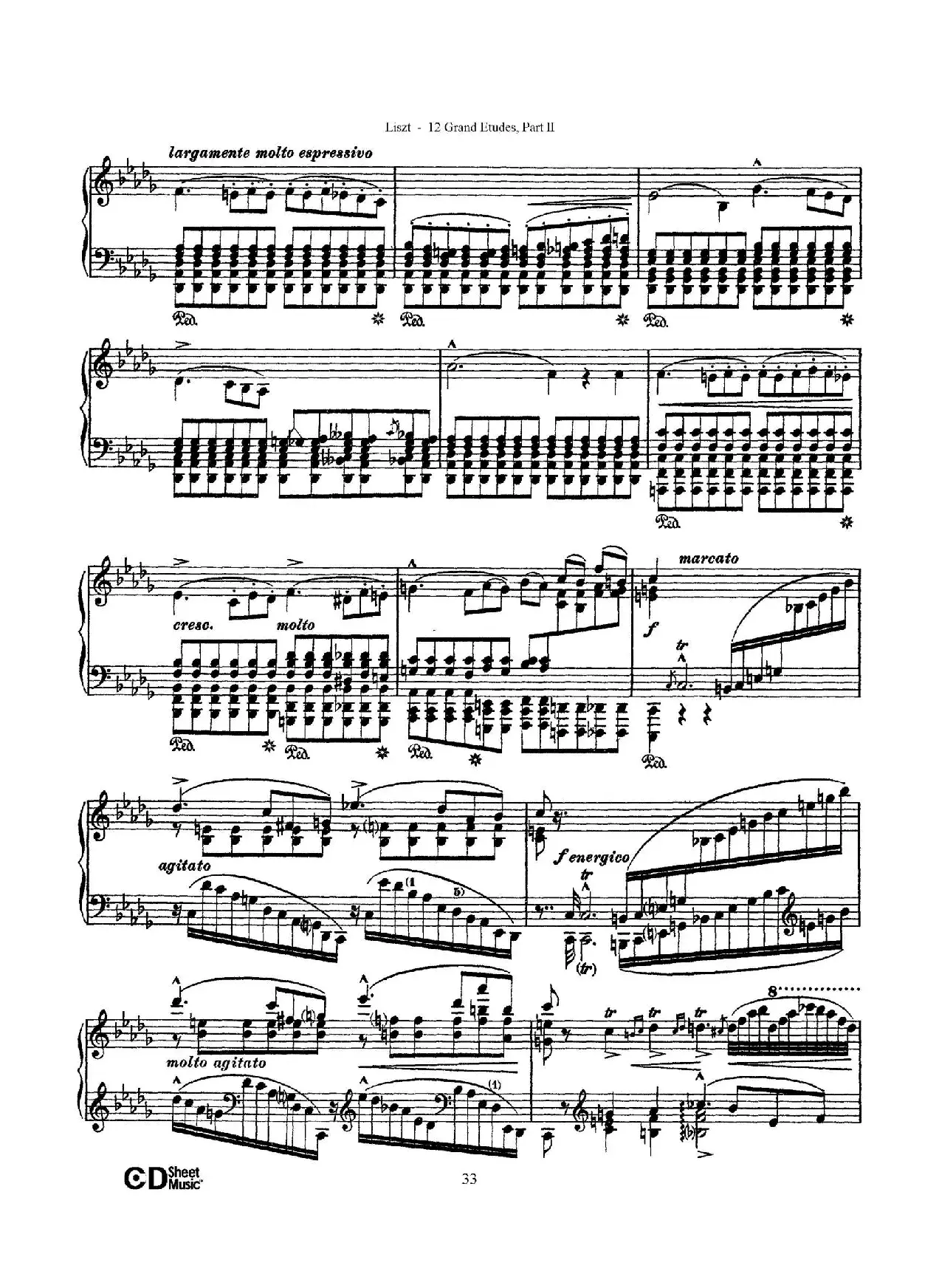 12 Grand Etudes S.137（12首华丽的练习曲·9）