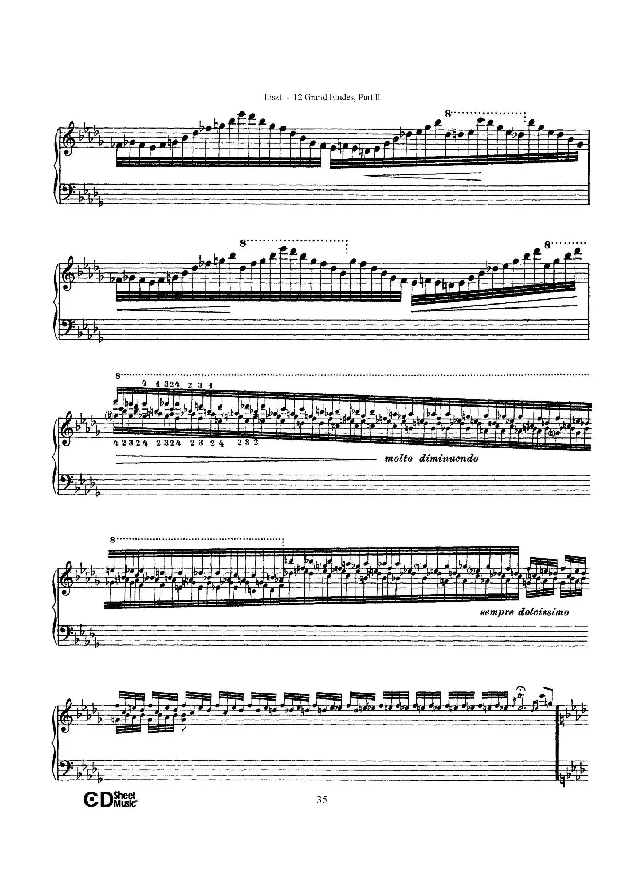 12 Grand Etudes S.137（12首华丽的练习曲·9）