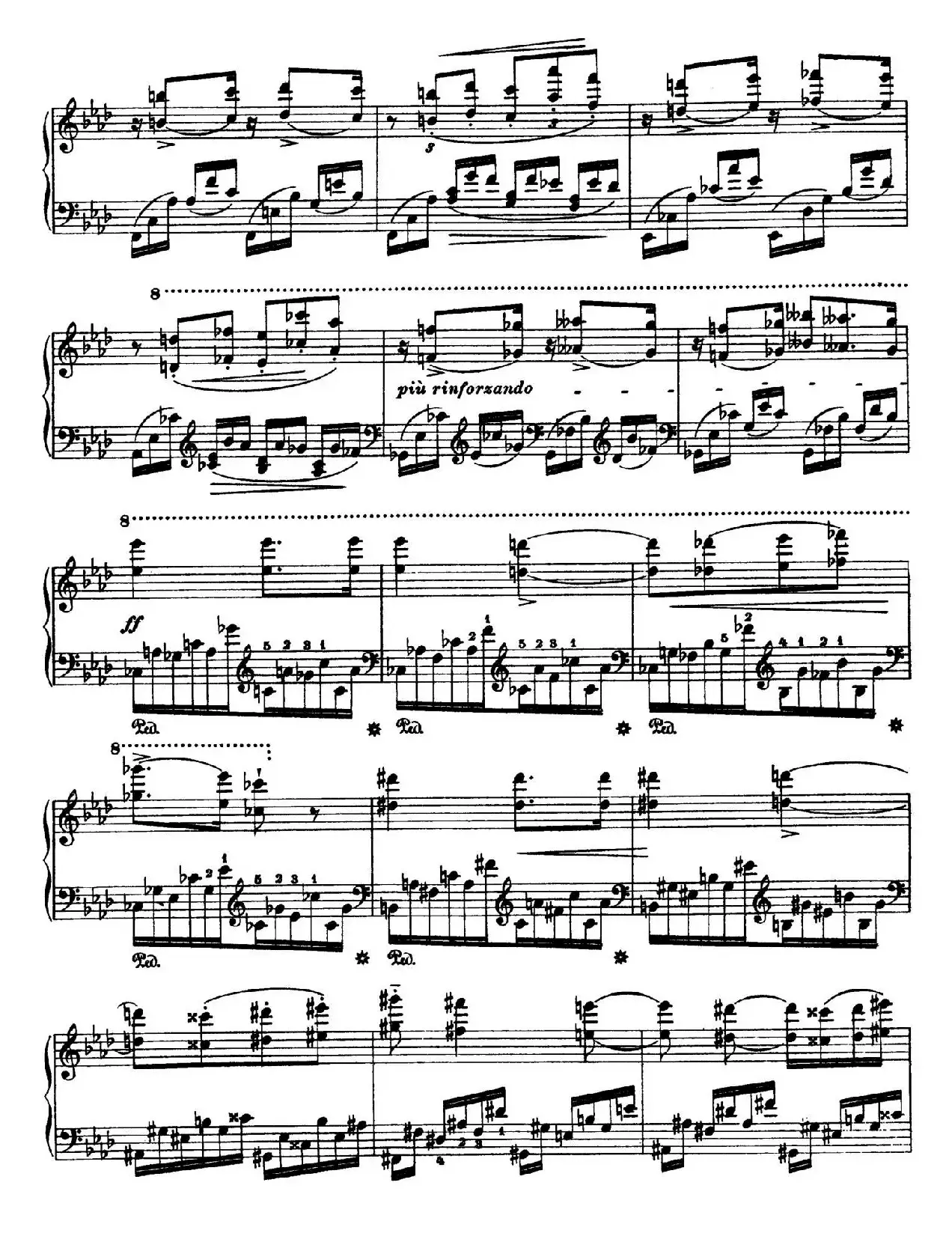 12 Etudes d'execution Transcendante S.139（12首超技练习曲·10）