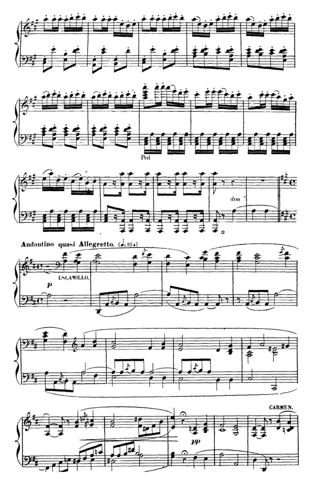 Carmen for Solo Piano（卡门全剧钢琴独奏版）（No.26）