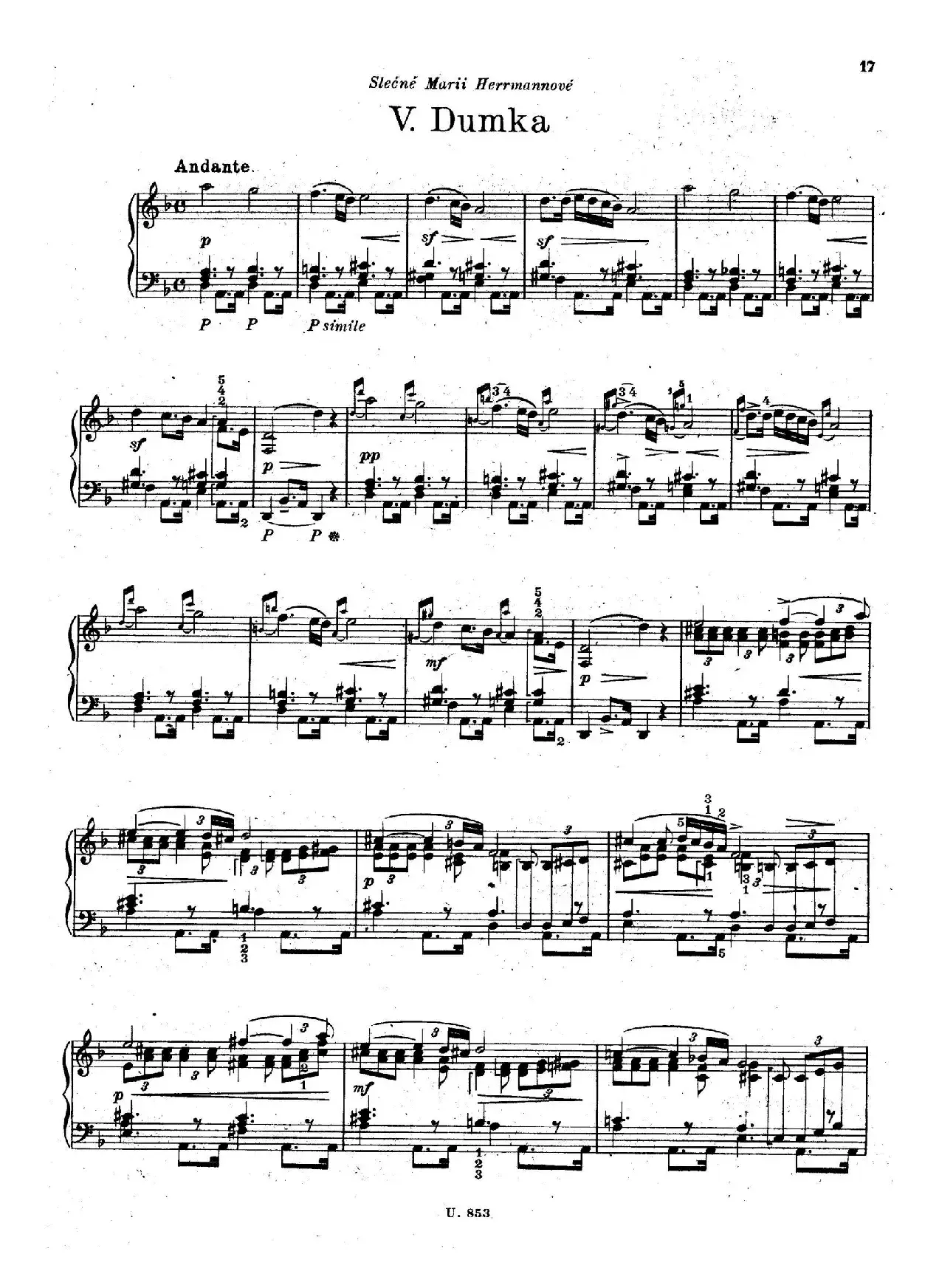 Six Piano Pieces Op.7（6首钢琴小品·Ⅴ）