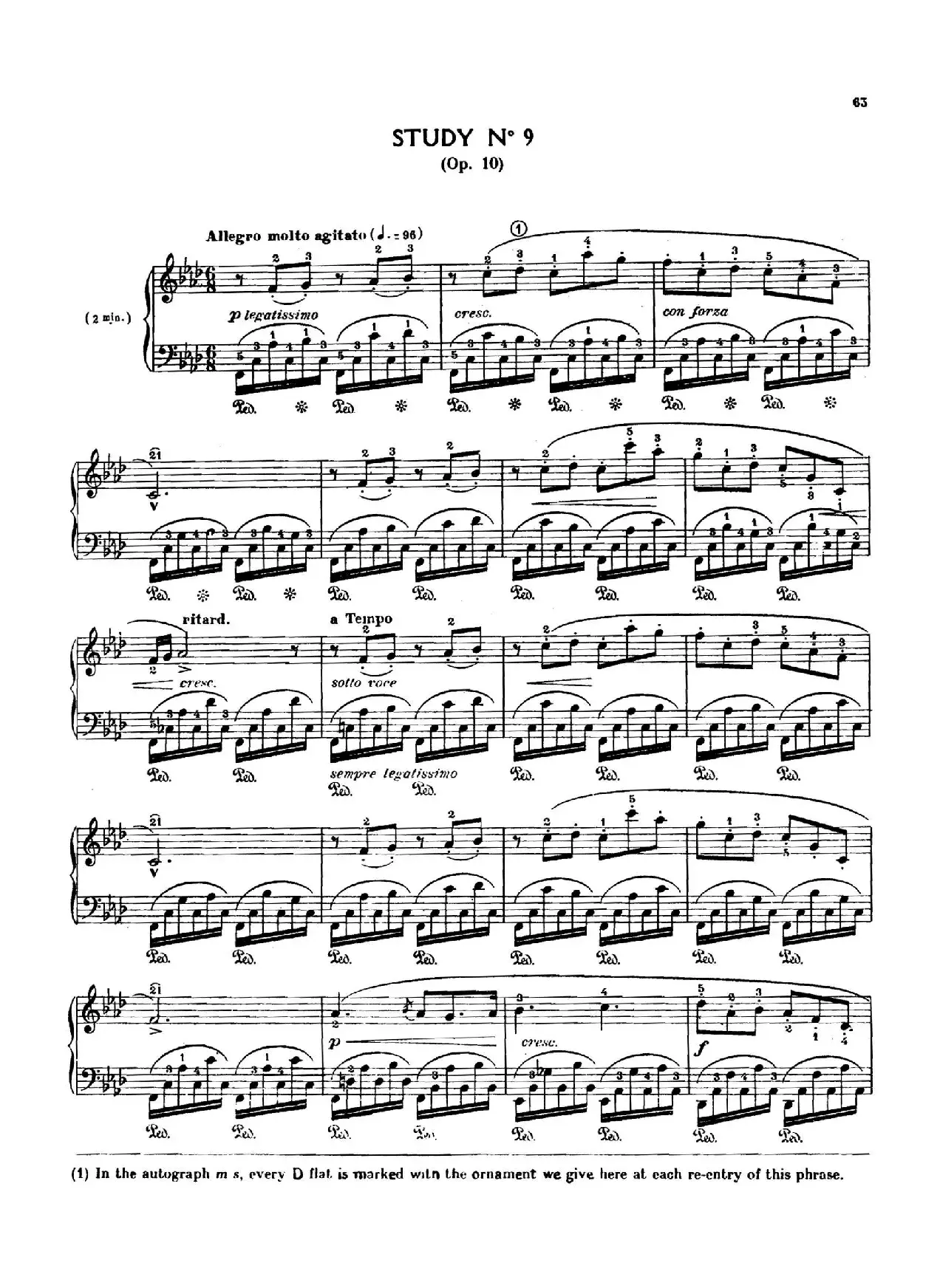 12 Etudes Op.10 柯尔托教学版（12首练习曲·9）