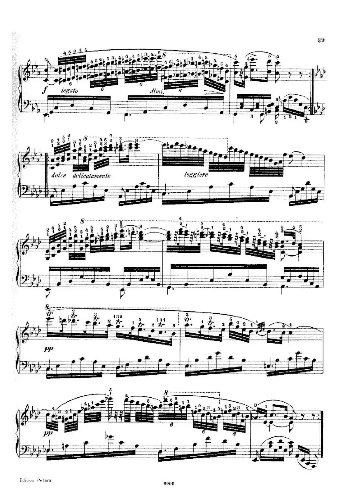 School of the Virtuoso Op.365（60首钢琴高级练习曲·15）