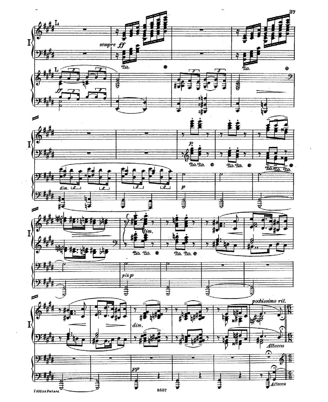 Piano Concerto in E Major Op.59（E大调钢琴协奏曲·双钢琴·第二乐章）