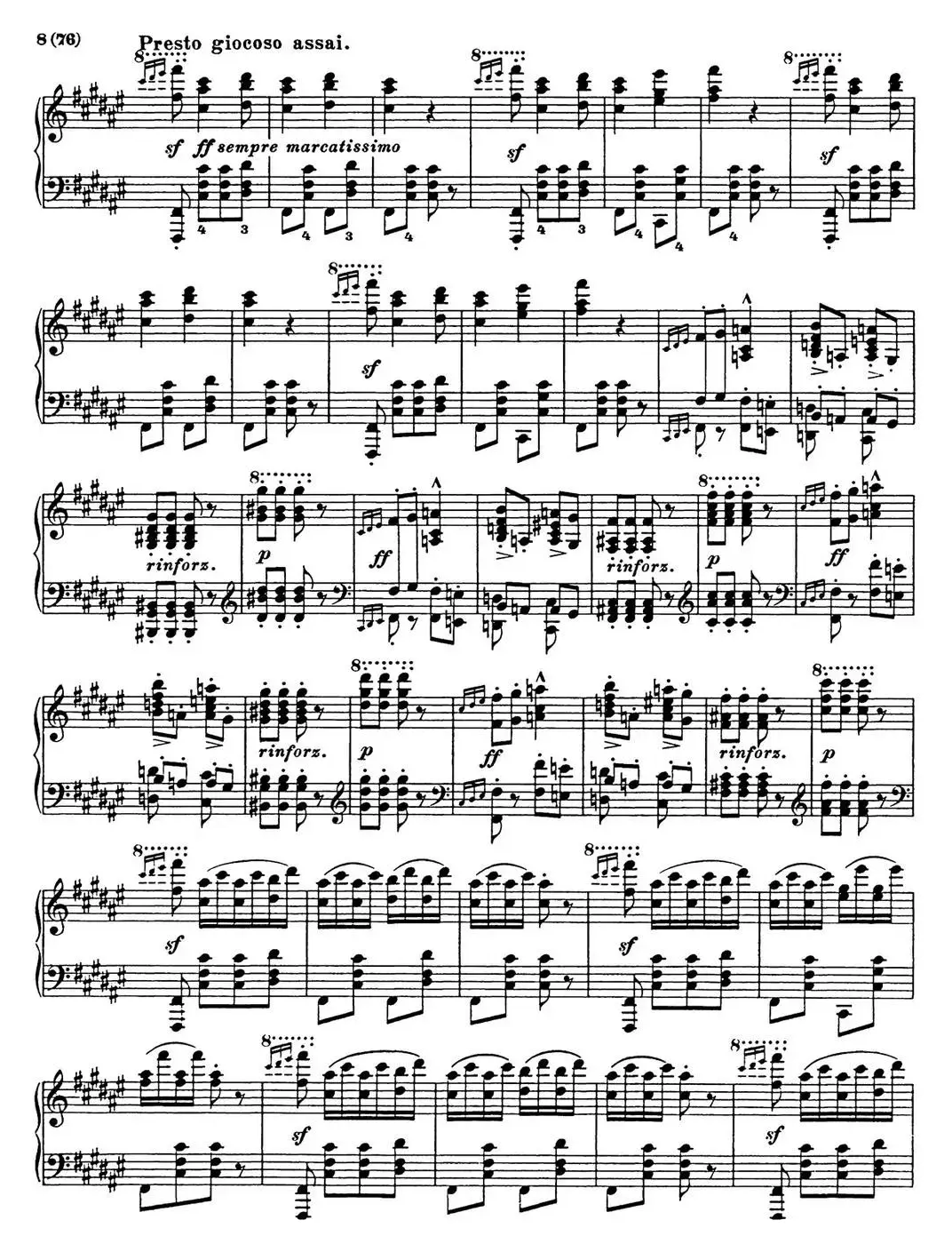 李斯特 匈牙利狂想曲 Hungarian Rhapsodies S.244 No.8