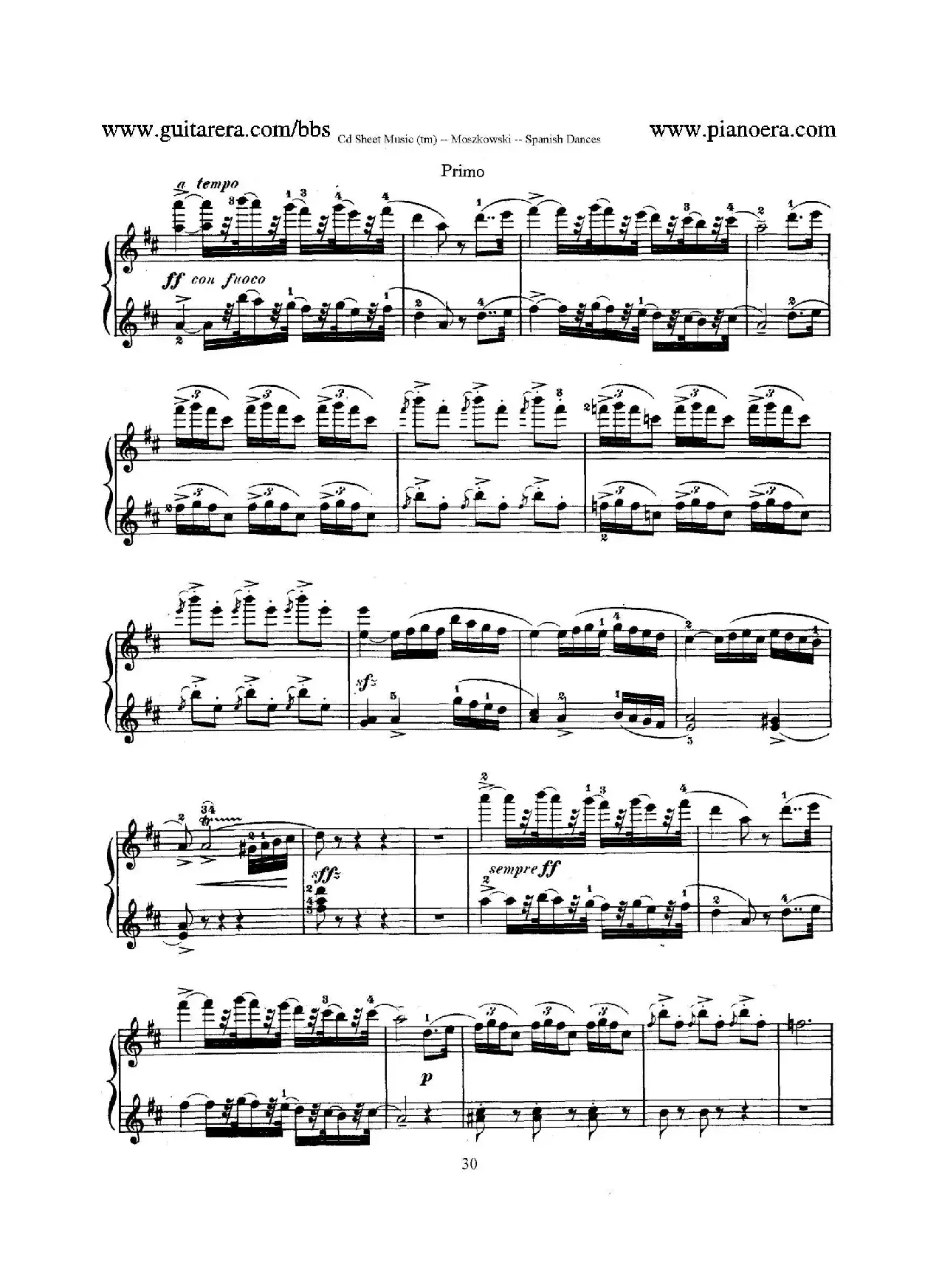 Spanish Dances Op.12（西班牙舞曲·四手联弹版）