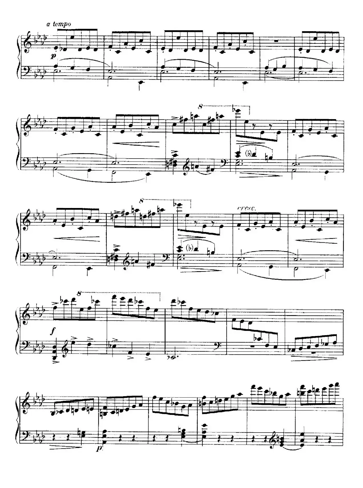 4 Valses Caprice（4首随想圆舞曲）（Op.62 No. 4 in A-flat）