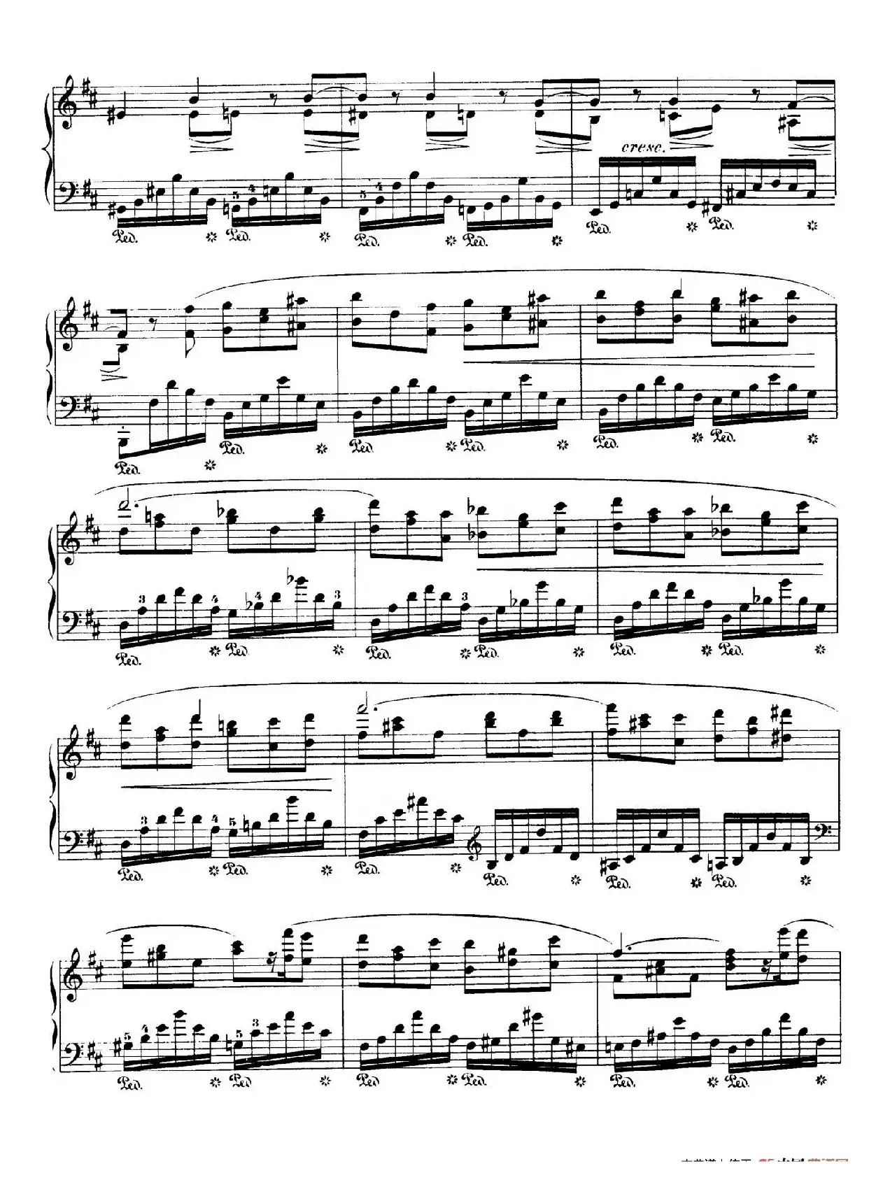 Piano Sonata No.3 in b Minor Op.58（b小调第三钢琴奏鸣曲·第四乐章）