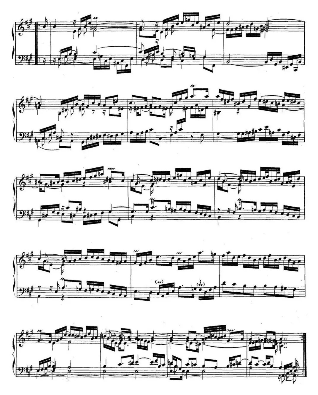 英国组曲No.1 巴赫 A大调 1st Suite BWV 806
