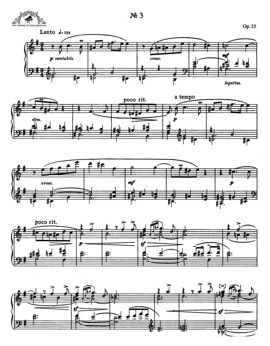 9首玛祖卡舞曲 Op.25（No.3）