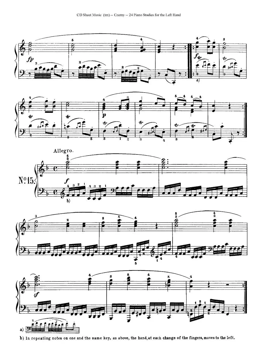 Czerny - 24 Piano Studie（8—16）（车尔尼 - 24首钢琴练习曲）