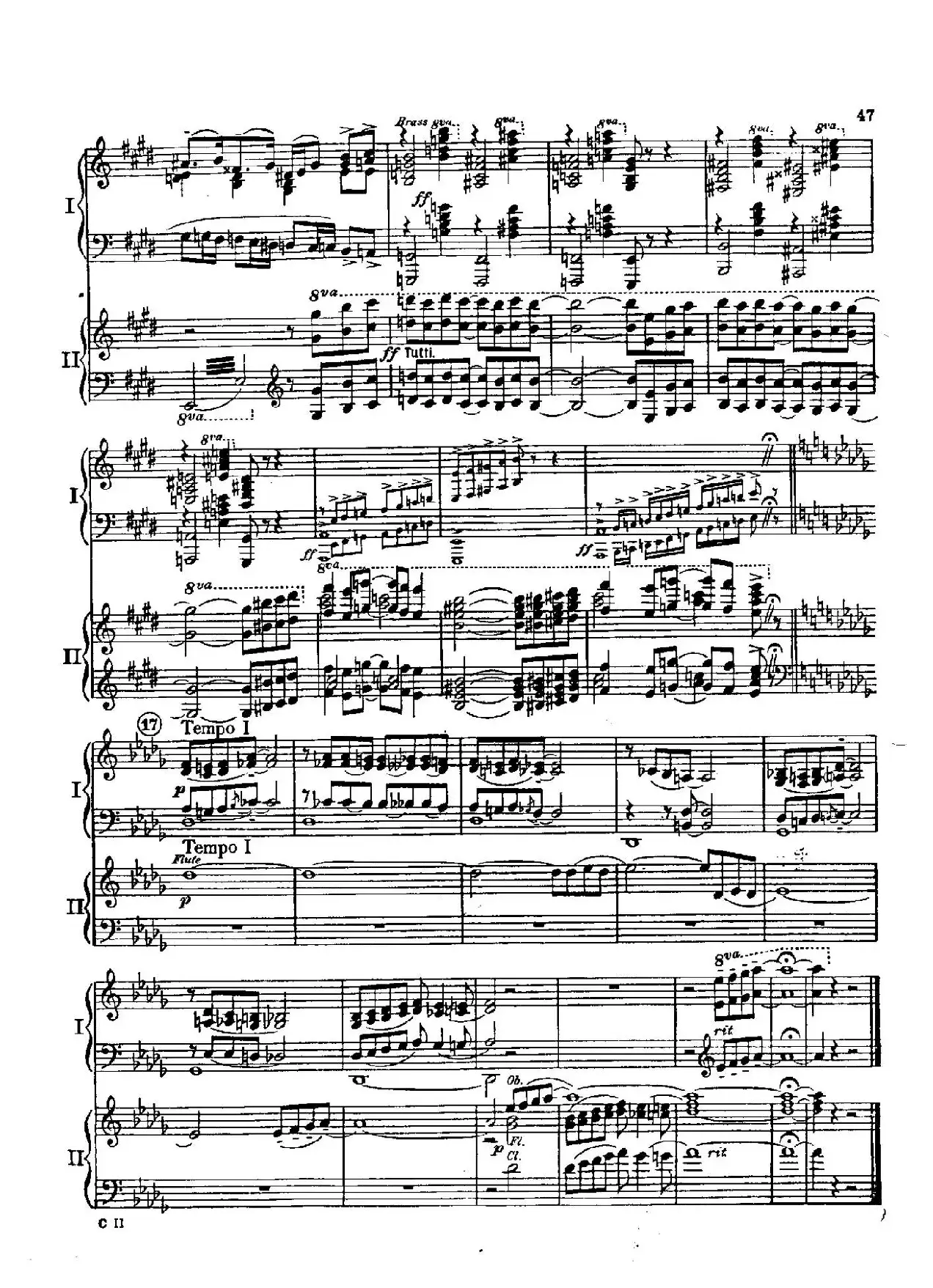 F大调爵士钢琴协奏曲（美版双钢琴原谱 P41—50）
