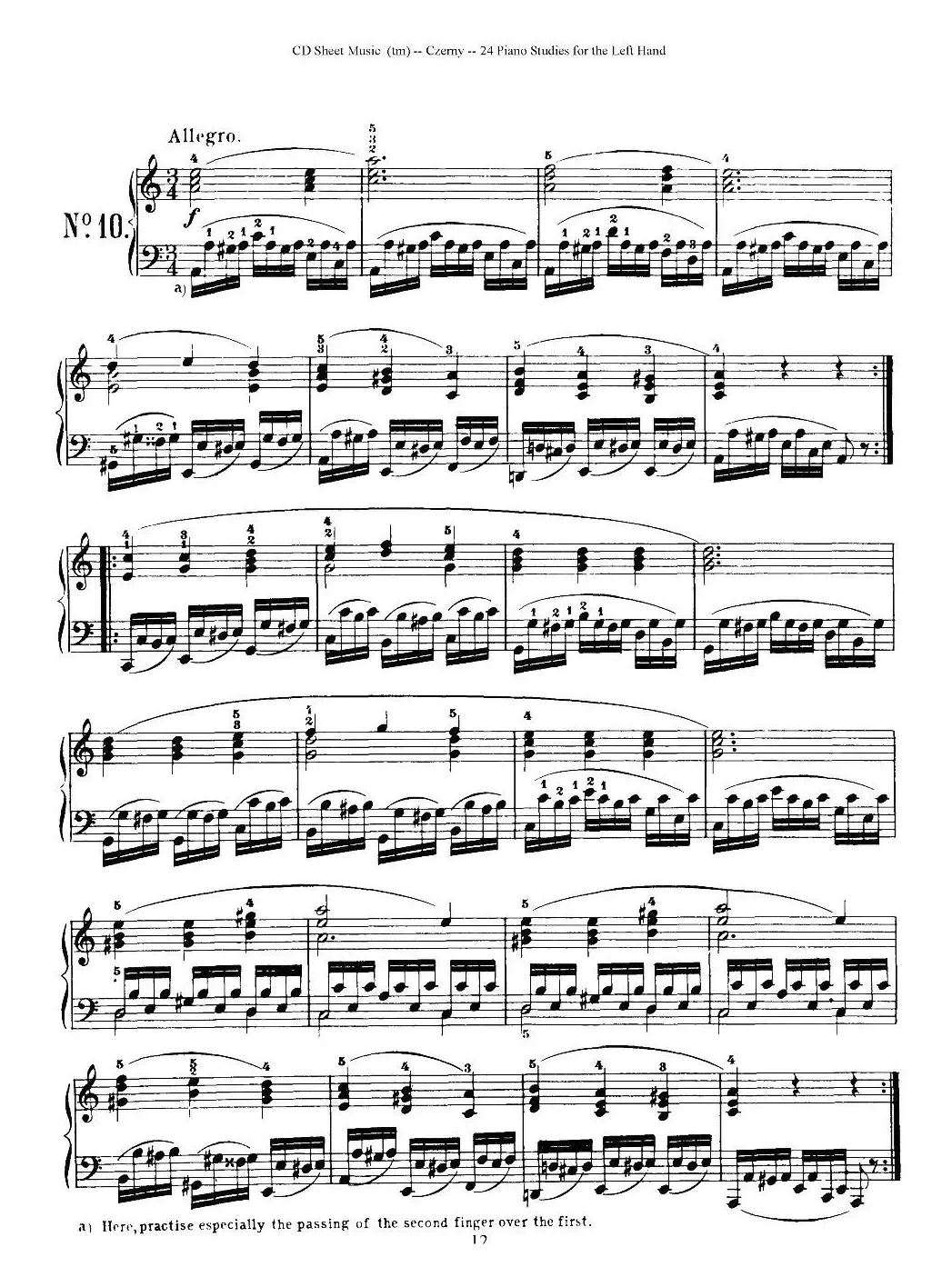 Czerny - 24 Piano Studie（8—16）（车尔尼 - 24首钢琴练习曲）