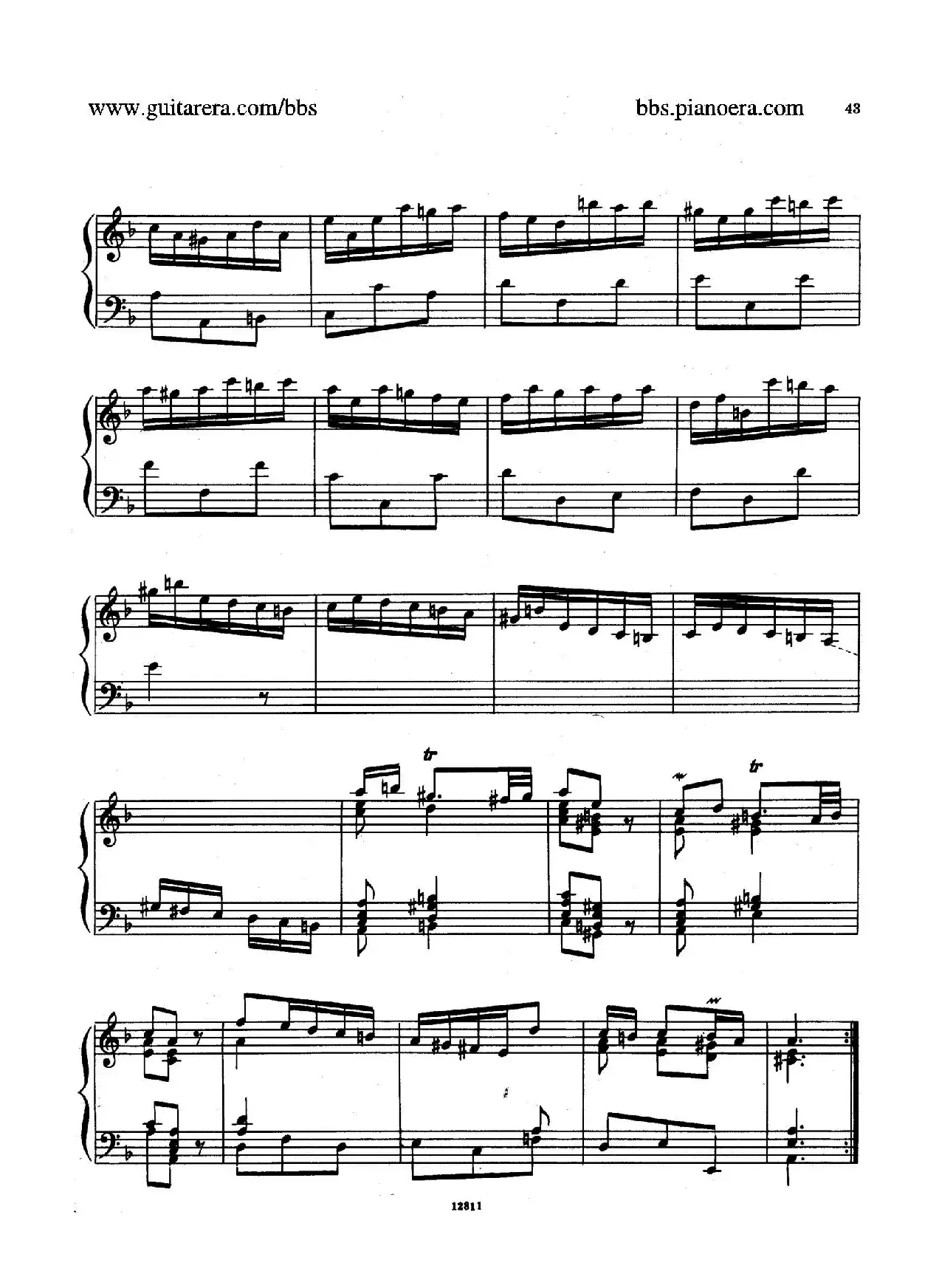 Suite No.3 in d Minor HWV 428（d小调第三组曲）