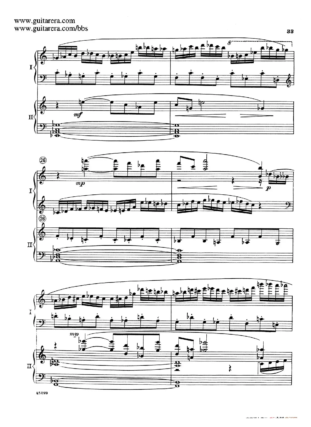 Piano Concerto Op.38（钢琴协奏曲·双钢琴·第一乐章）