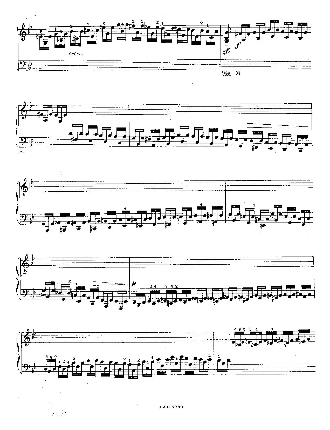 12 Etudes For The Left Hand Op.92 No.6（12首为左手而作的钢琴练习曲）