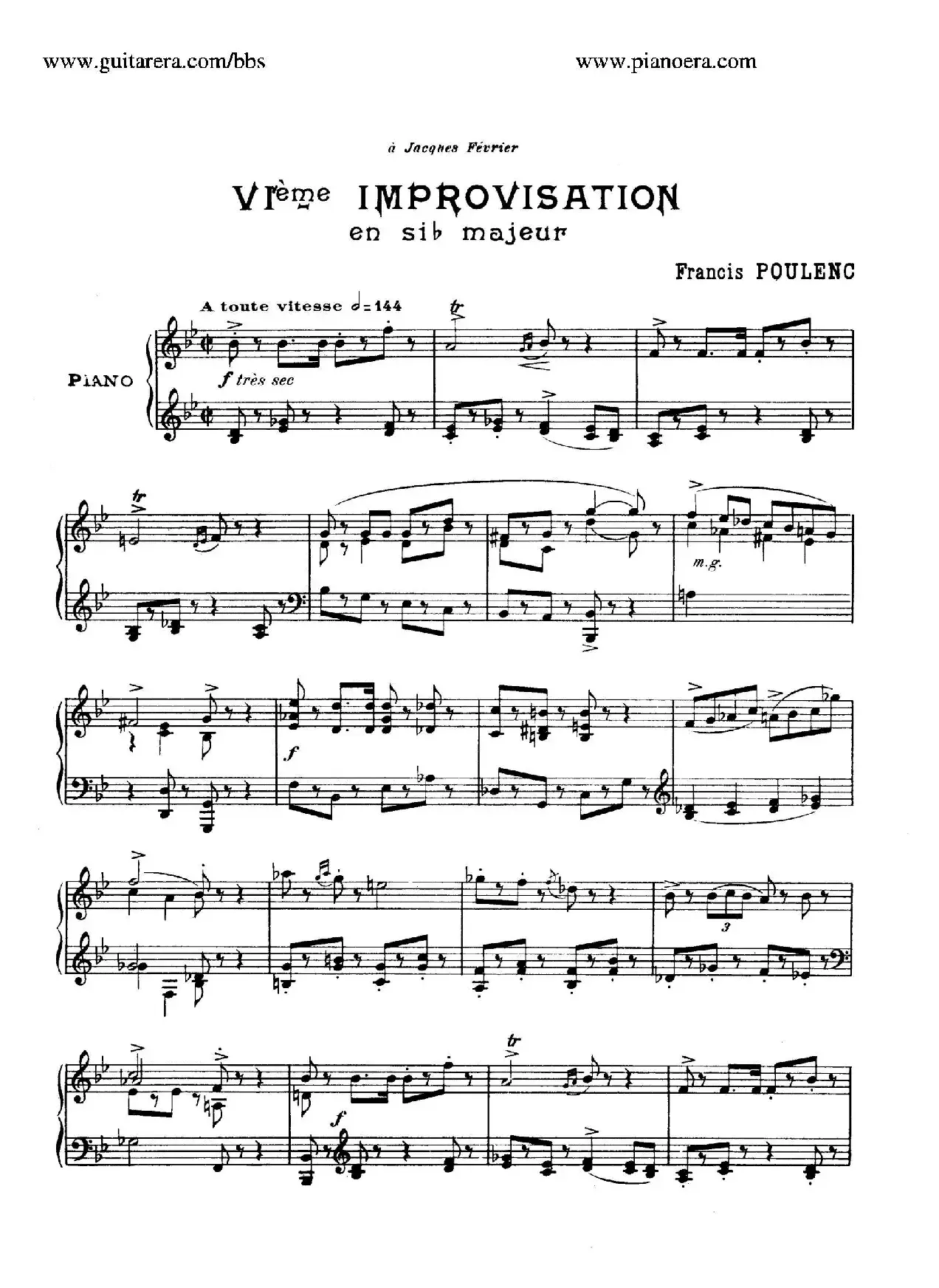 15 Improvisations（15首即兴曲·Ⅵ）