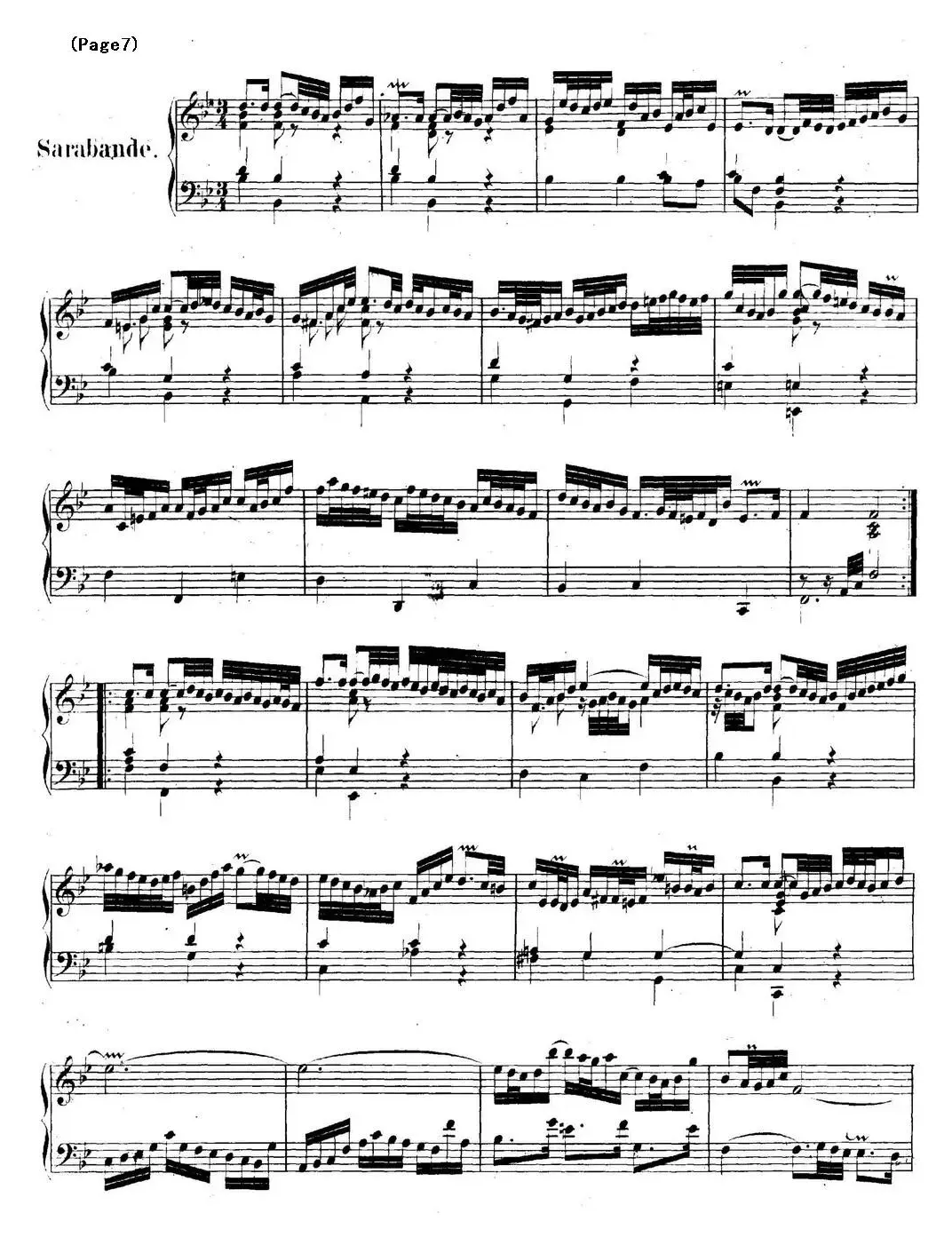 帕蒂塔6首德国组曲（No.1 降B大调 巴赫 Partita B-flat Major BWV825）