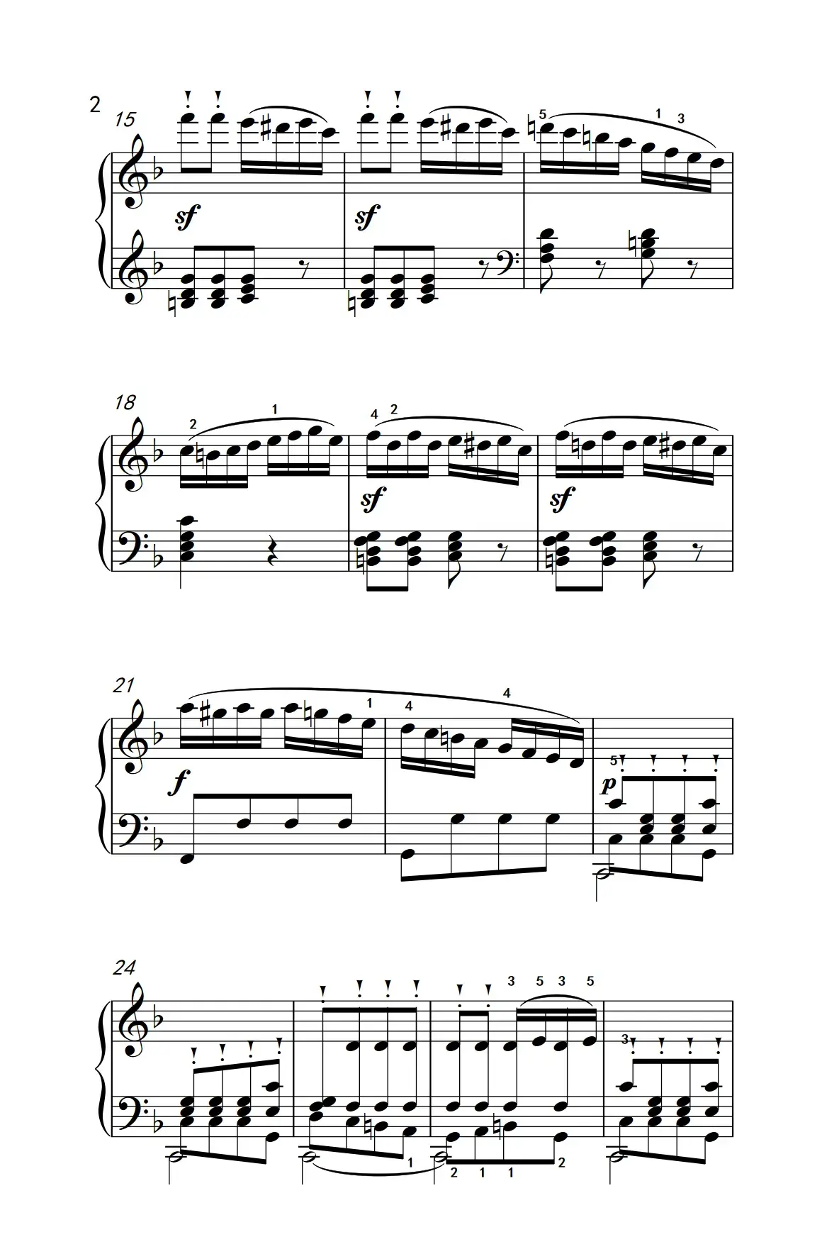 奏鸣曲 Opus 10 Nr.2 第三乐章（贝多芬奏鸣曲集 2）