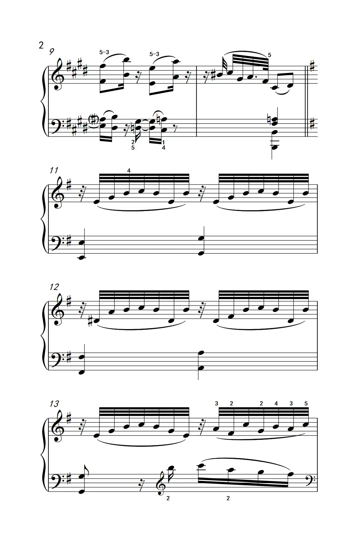 奏鸣曲 Opus 2 Nr.3 第二乐章（贝多芬奏鸣曲集 1）