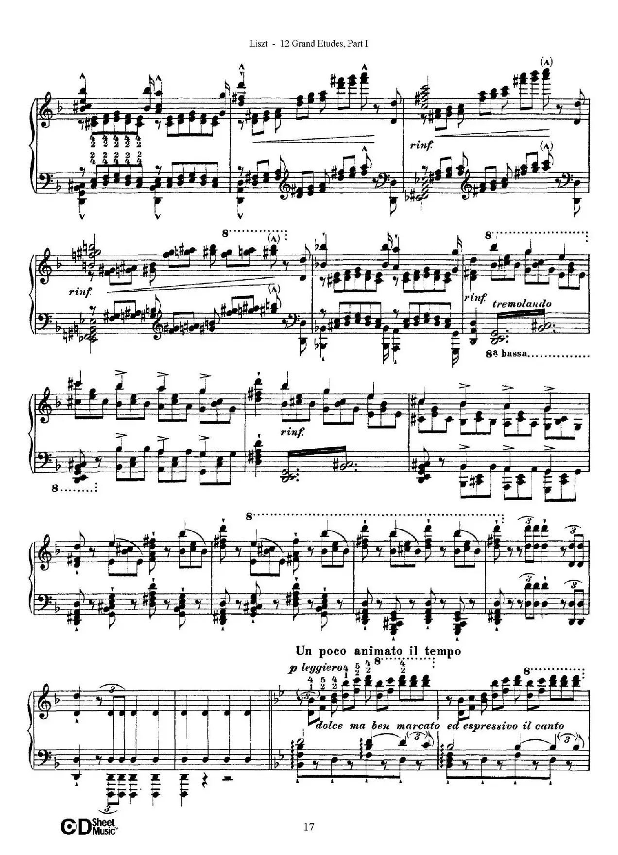 12 Grand Etudes S.137（12首华丽的练习曲·4）