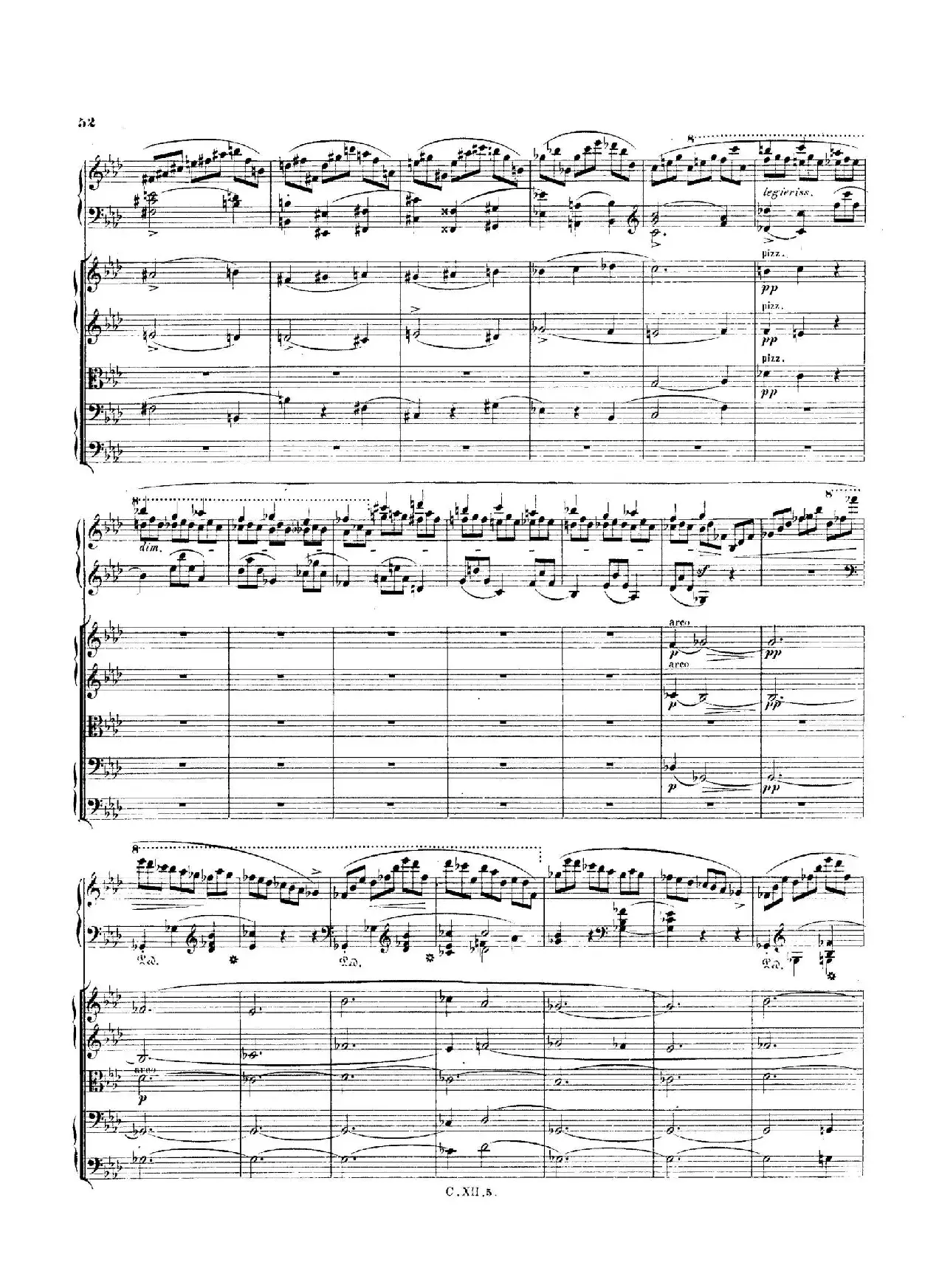 Piano Concerto No.2 in f Minor Op.21（f小调第二钢琴协奏曲·总谱）