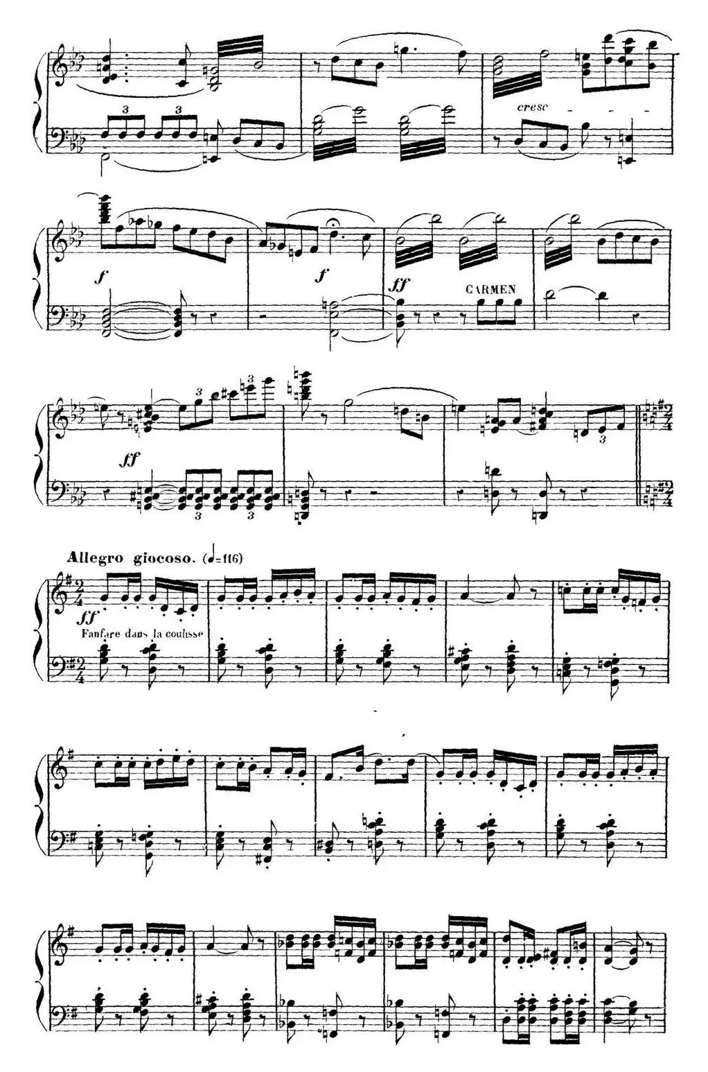 Carmen for Solo Piano（卡门全剧钢琴独奏版）（No.27）