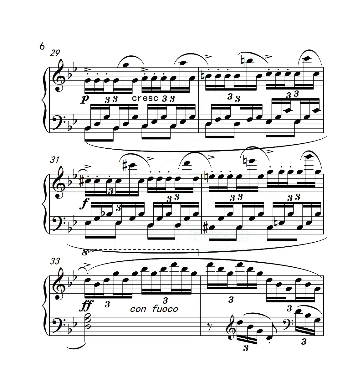 第五级A组 练习曲（中国音乐学院钢琴考级作品1~6级）