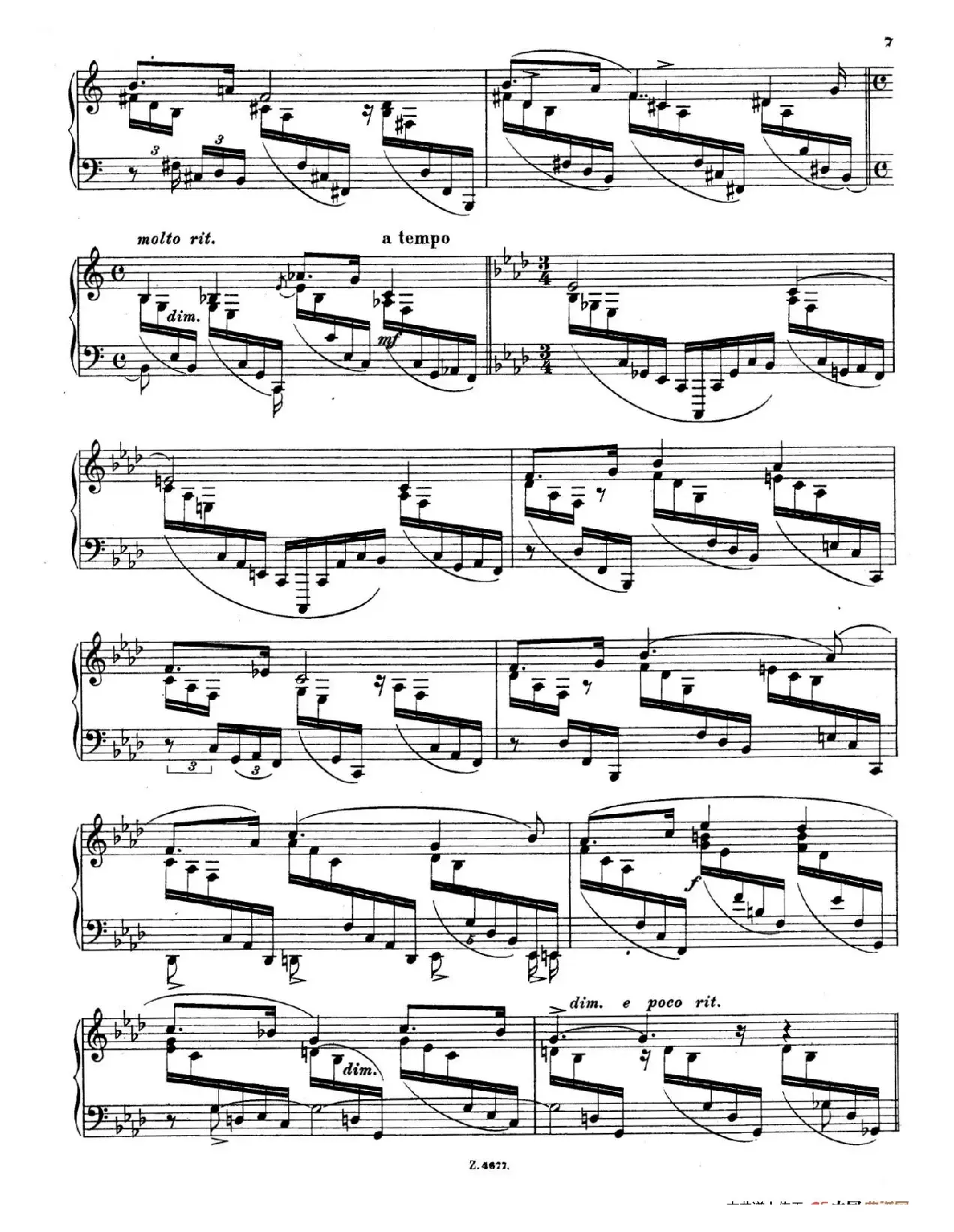 Charakterskizzen Op.40（个性素描 3. 无题 Nenien）