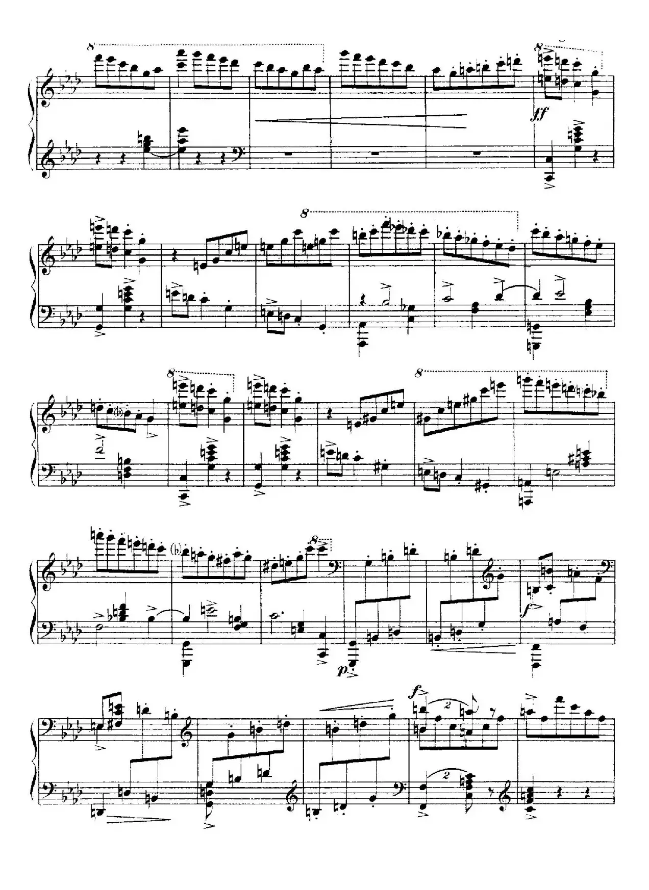 4 Valses Caprice（4首随想圆舞曲）（Op.62 No. 4 in A-flat）