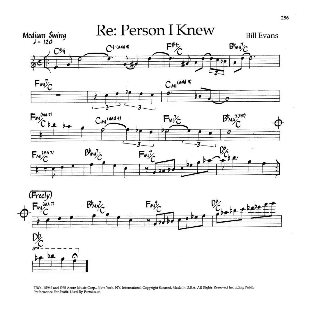 Re:Person I Knew（爵士钢琴曲）