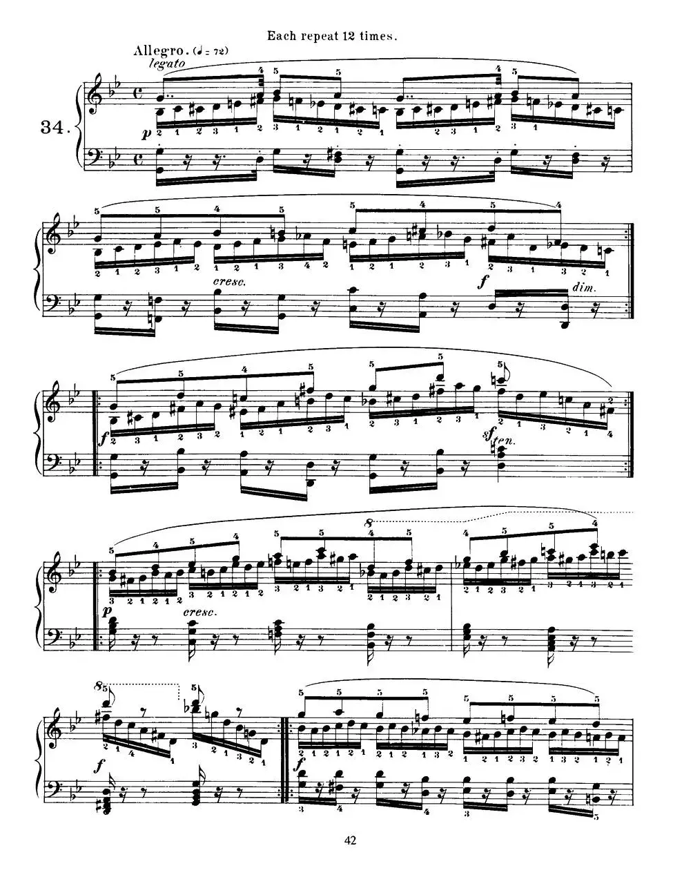 Czerny - 40 Daily Exerci Op.337（31—35）（40首日常训练曲）