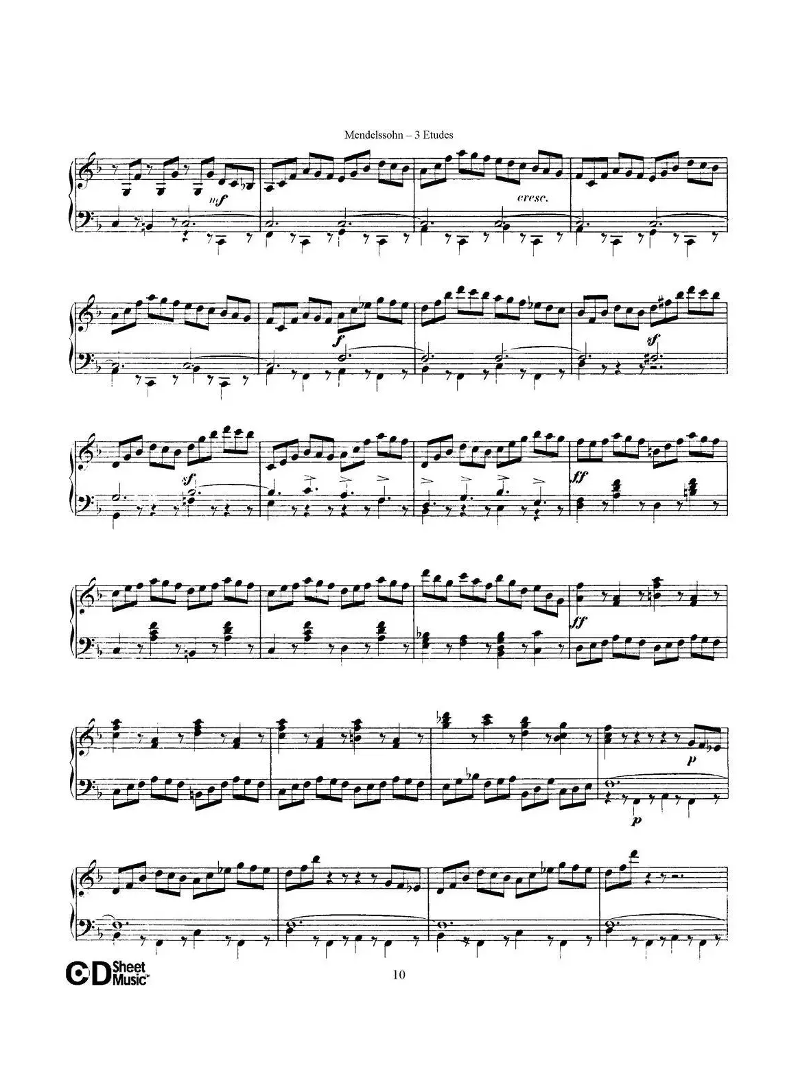 3 Etudes Op.104b（3首练习曲·2）