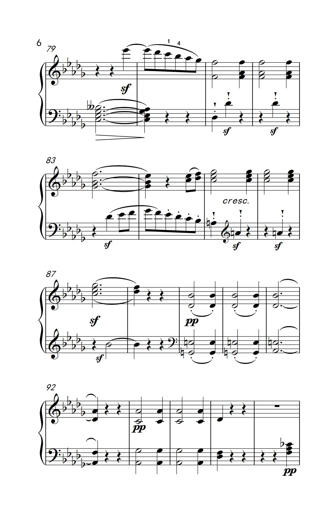 奏鸣曲 Opus 10 Nr.2 第二乐章（贝多芬奏鸣曲集 2）