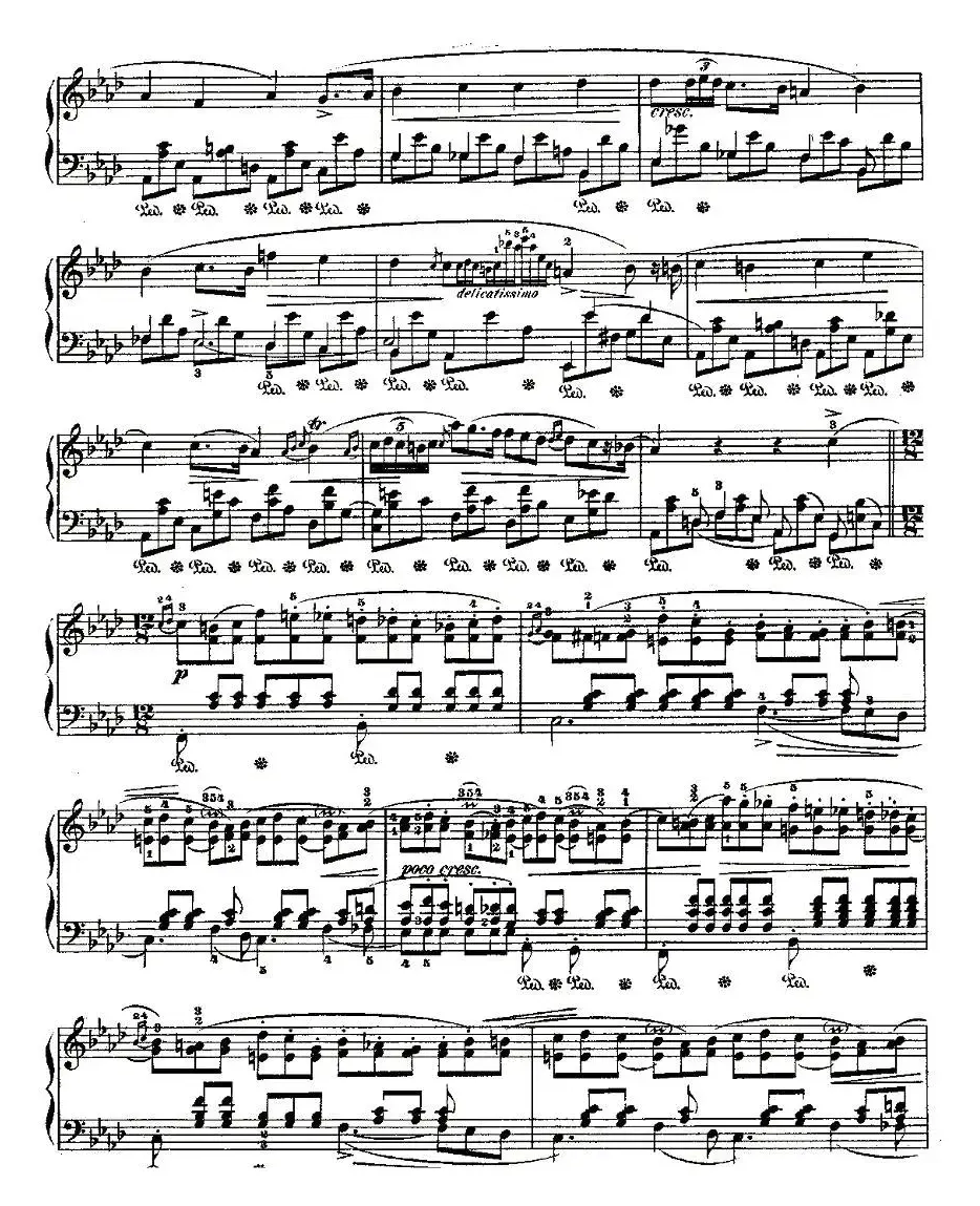 降A大调夜曲Op.32－2（Deux  Nocturnes）