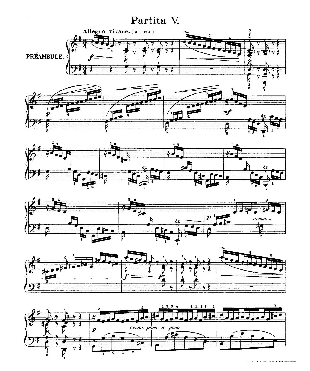 Six Partitas BWV 825-830（6首帕蒂塔·5）