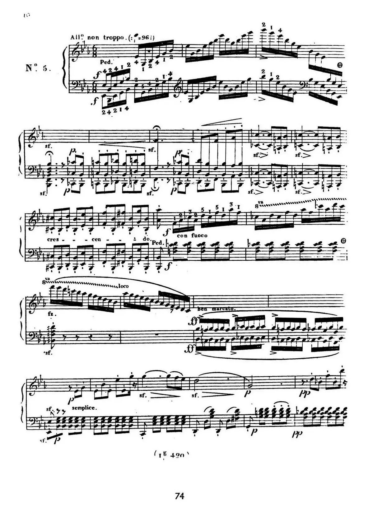 24 Exercices et Preludes Op.21（24首前奏练习曲·5）