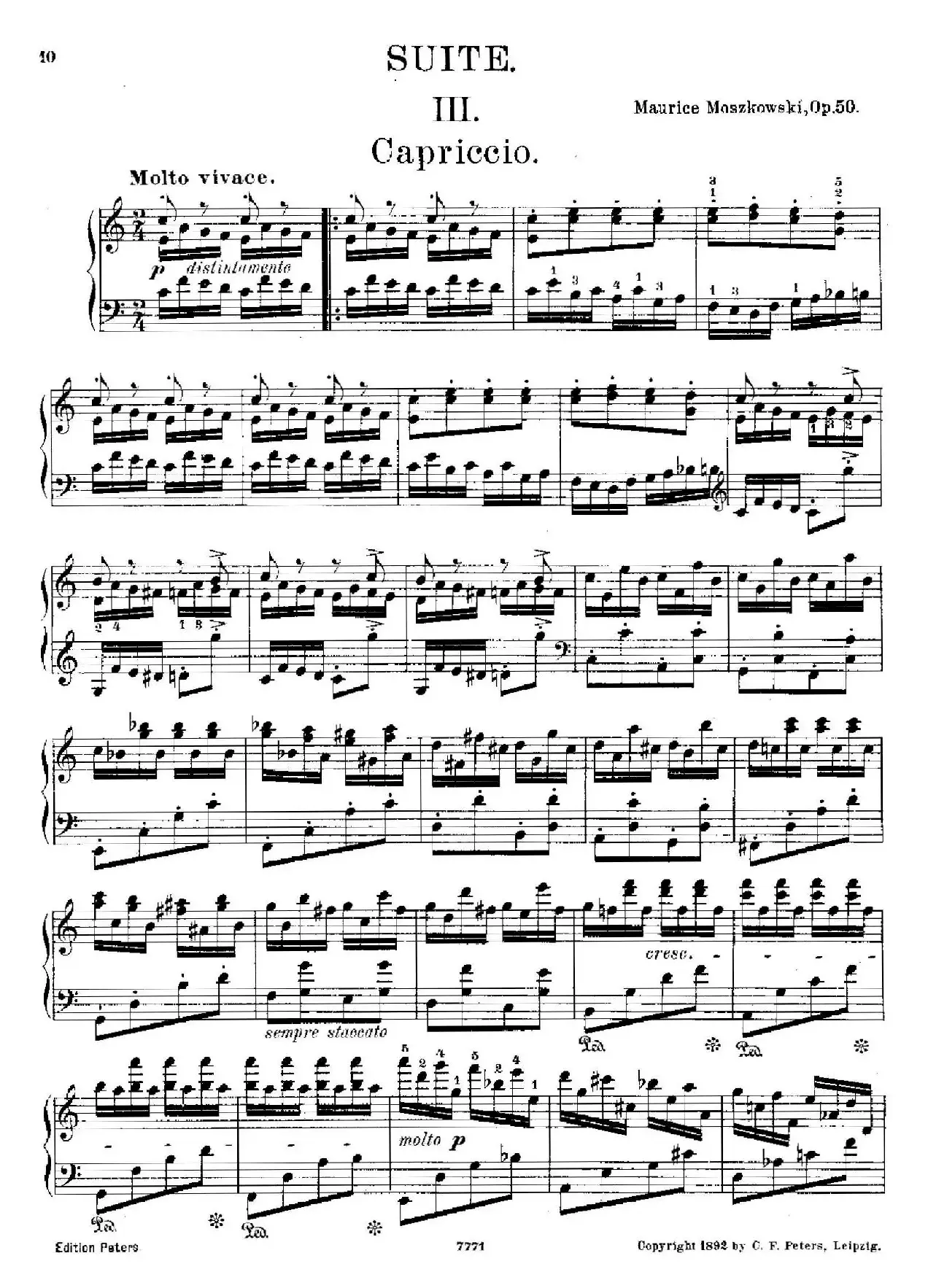 Suite in G Major Op.50（G大调组曲·Ⅲ）